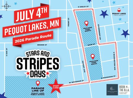 Parade Route 2026 Stars & Stripes Days Pequot Lakes, MN