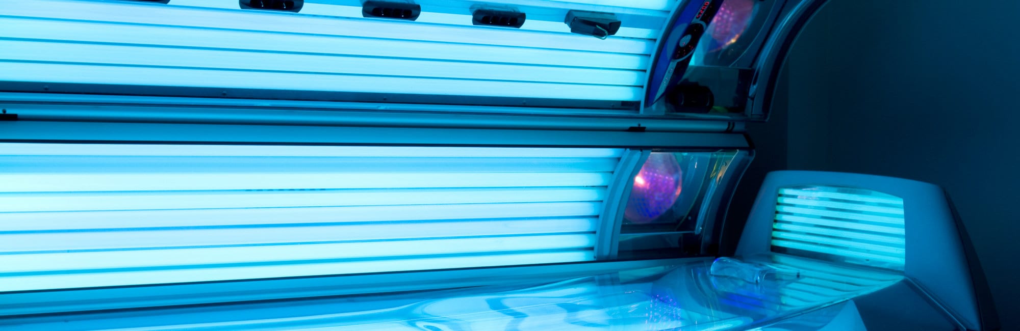 Tanning bed solrium at health club spa